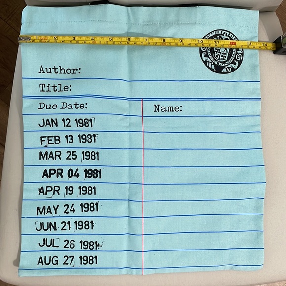 British Library Tote Bag, Blue Library Card, NWT - Picture 7 of 8